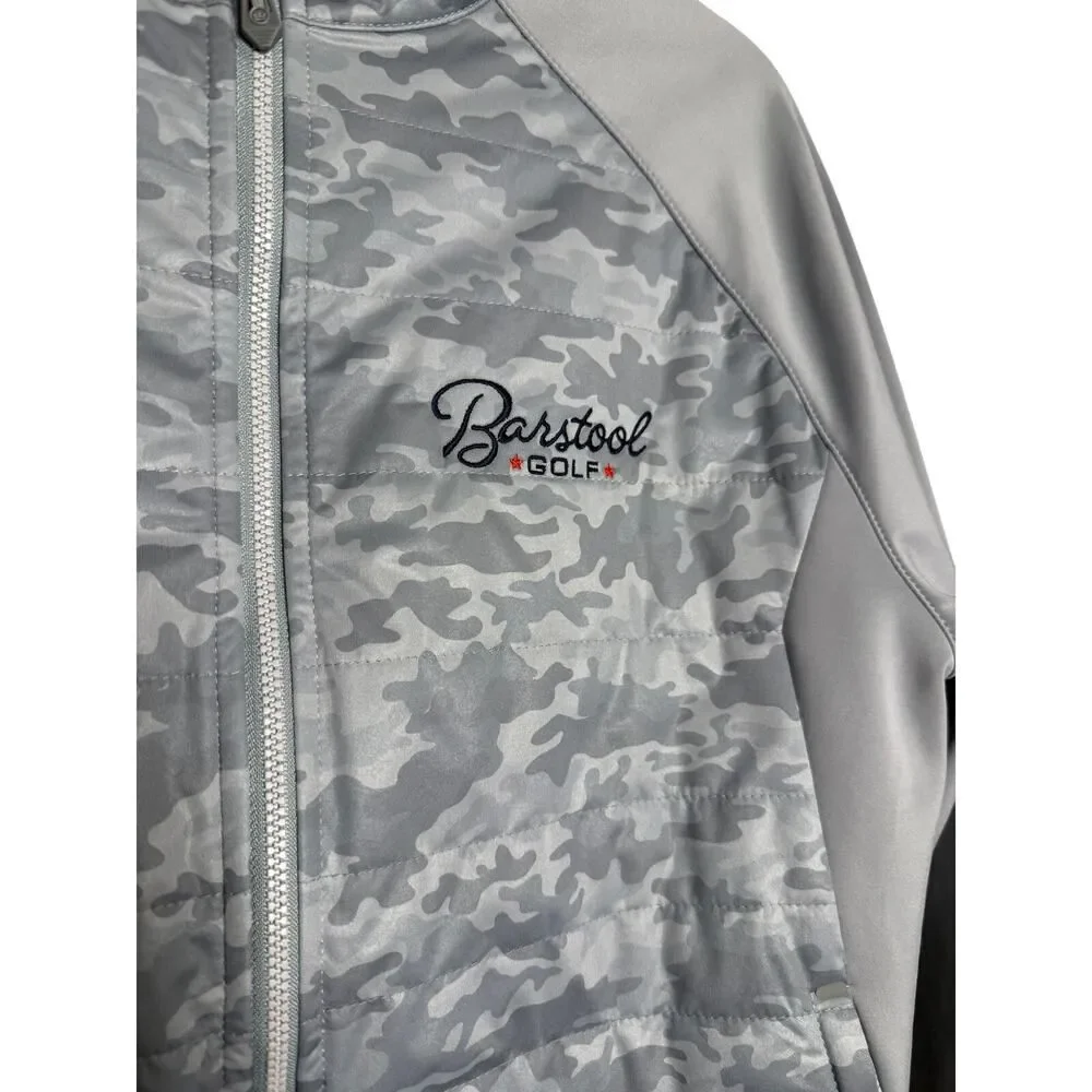 Peter Millar Hyperlight Merge Jacket Gray Camo “Barstool Golf” Men’s Sz. M